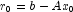 r_0 = b-Ax_0