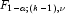 F_{1-a;\left({k-1}\right),\nu}